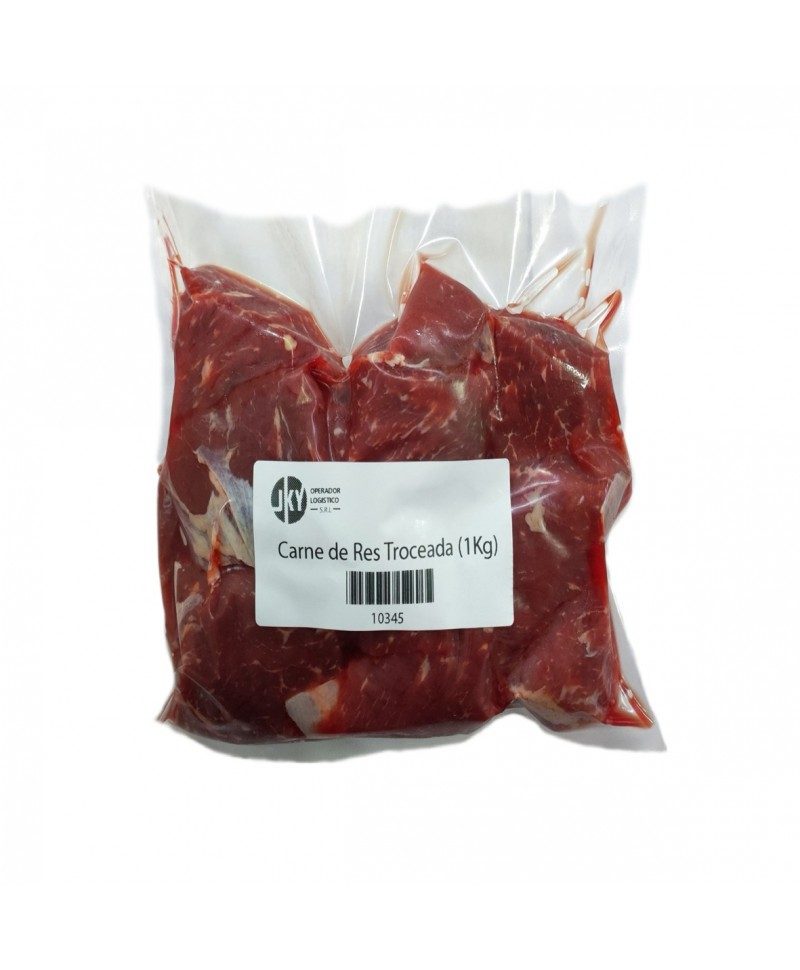 Carne de res troceada 1kg