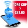 Cupón de Recarga 1250 CUP CUBACEL | MallHabana