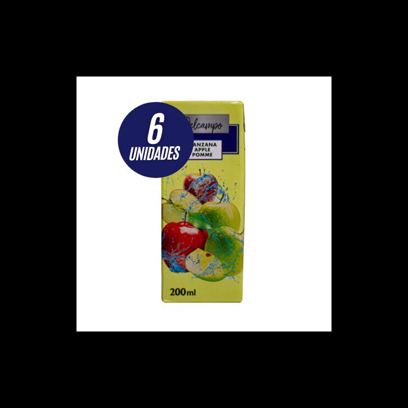 Jugo de manzana 6x200ml DEL CAMPO | MallHabana