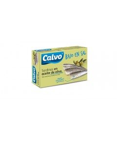 Sardinas en aceite de oliva bajo en sal 120g CALVO | MallHabana