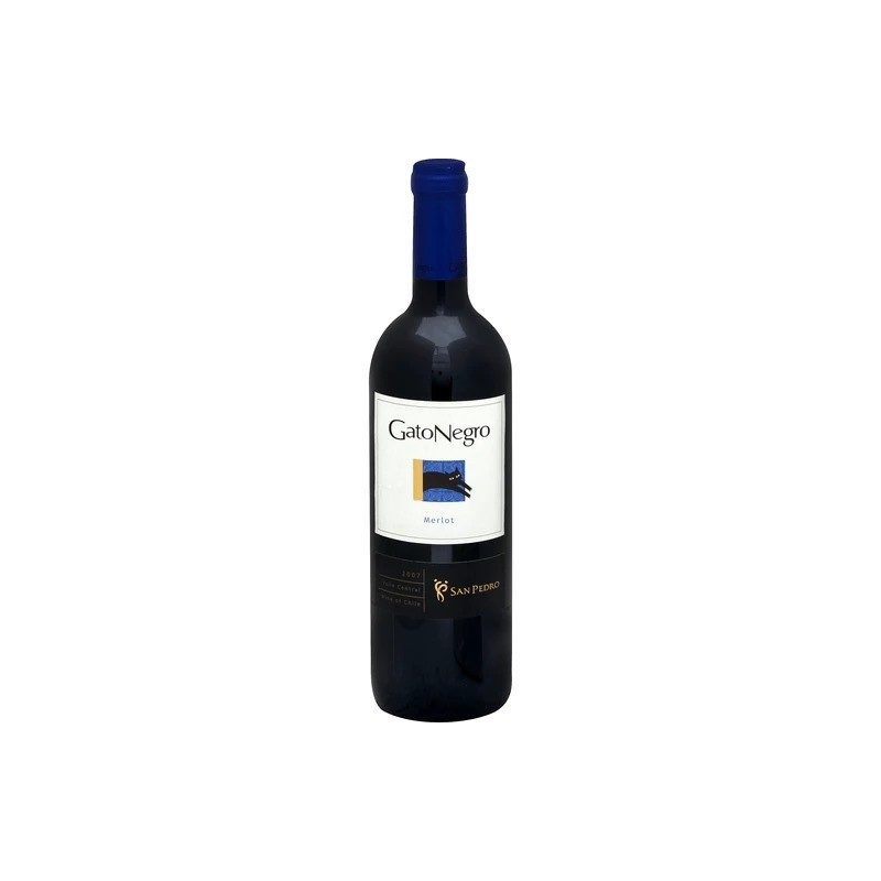 Vino tinto Merlot 750ml Gato Negro | Envíos a Cuba