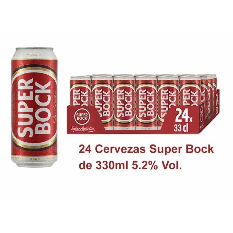 Cerveza Super Bock caja 24u (lata) | Envíos a Cuba