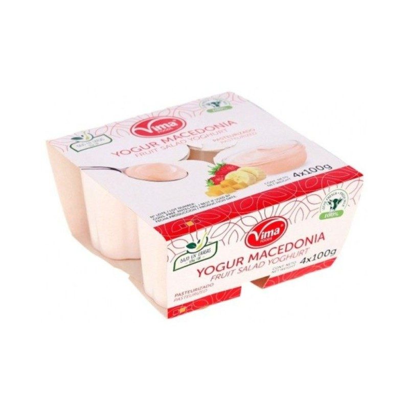 Yogurt de macedonia de frutas 4x100gr | Envíos a Cuba