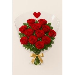 Ramo de 12 rosas naturales | MallHabana envíos Cuba