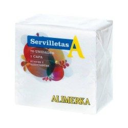 Servilletas blancas ALIMERKA 70u | MallHabana Cuba