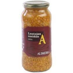 Lenteja cocida frasco 570g | Envíos a Cuba