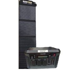 Estación de energía portatil 2000w con panel solar plegable 120w  |Envíos a Cuba MallHabana