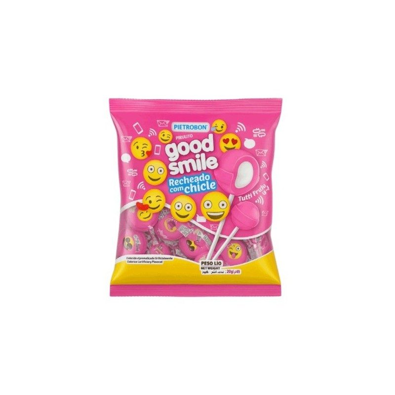 Chupa chupas rellenos sabor a tutti frutti Good Smile Pietrobon 480gr | MallHabana envíos Cuba