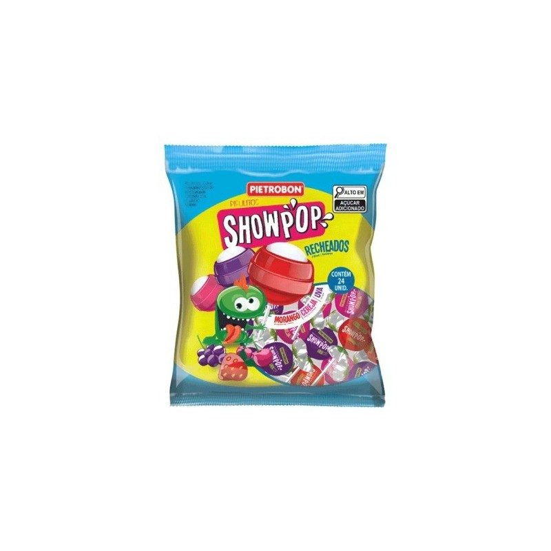 Chupa chupas de sabores surtidos ShowPop Pietrobon 480gr | MallHabana envíos Cuba